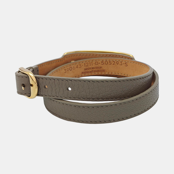 Leather Gray Bracelet