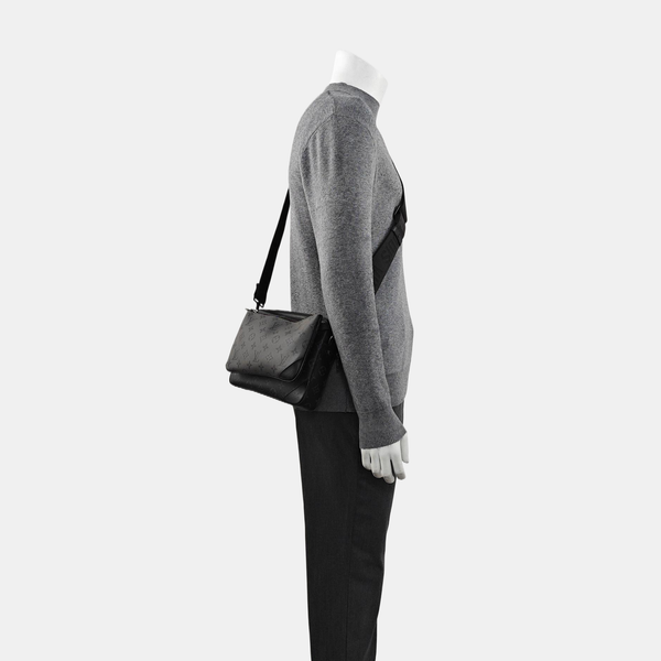 TRIO Monogram Coated Canvas Gray