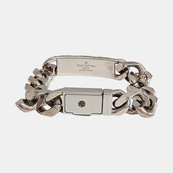 Monogram Metal Silver Bracelet
