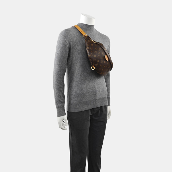 BUMBAG Monogram Coated Canvas Brown