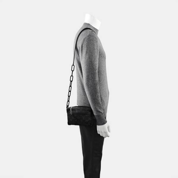 SOFT TRUNK Mini Monogram Coated Canvas Black