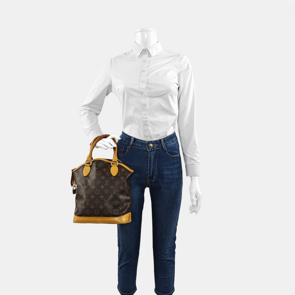 LOCKIT PM Monogram Coated Canvas Brown