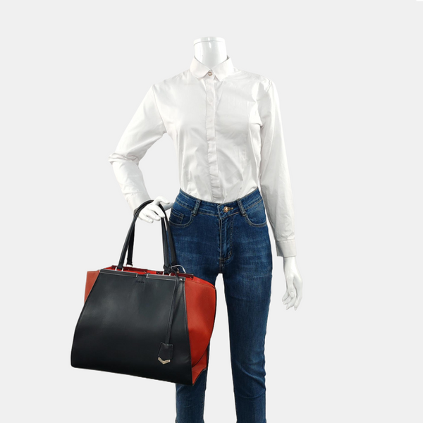 Authenticated pre-owned 3Jours Calfskin Black - Tote Bag at Looply