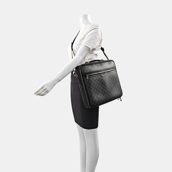 STEEVE Damier Graphite Coated Canvas Gray
