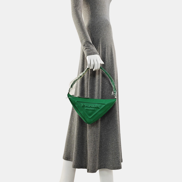 Triangle Calfskin Green