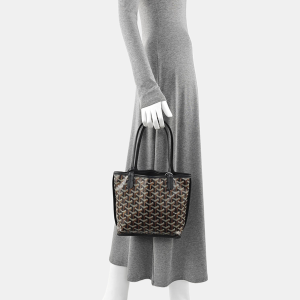 Anjou Mini Coated Canvas Black