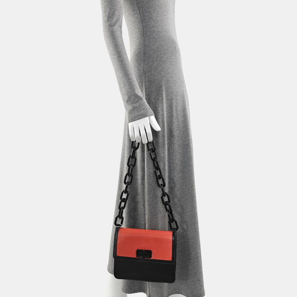 Calfskin Shoulder Bag Black