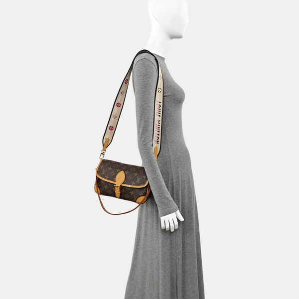 DIANE Monogram Coated Canvas Brown