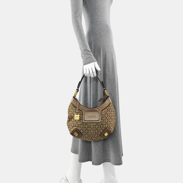 Monogram Canvas Top Handle Bag Beige
