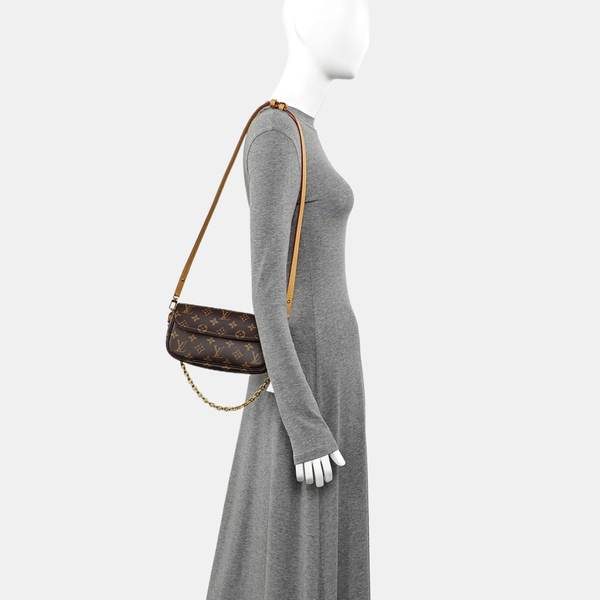 IVY Monogram Coated Canvas Brown