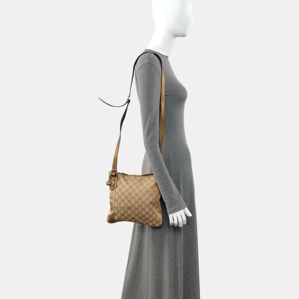 Monogram Canvas Tote Bag Beige