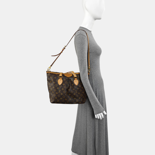 PALERMO PM Monogram Coated Canvas Brown