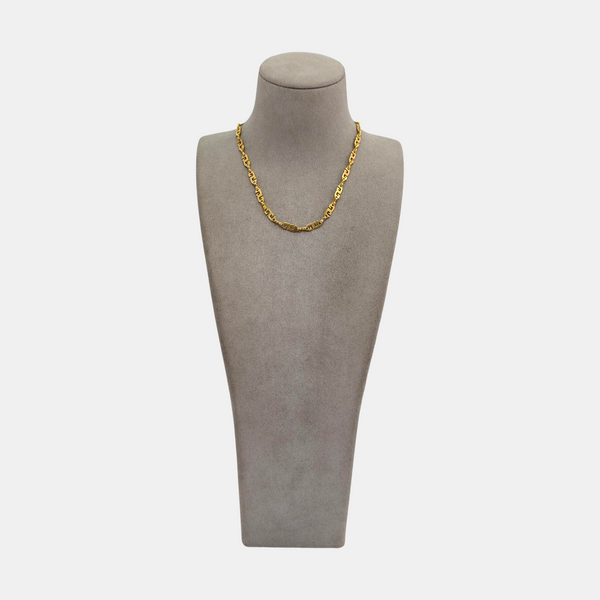 G Cube Metal Gold Necklace
