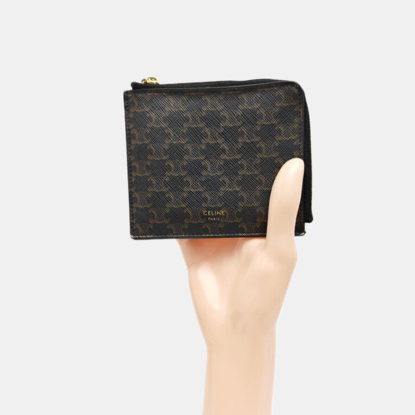Coated Canvas Card Holder Black