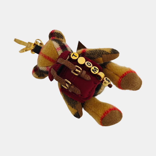 Fabric Bag Charm Multicolor