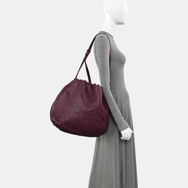 Calfskin Shoulder Bag Purple