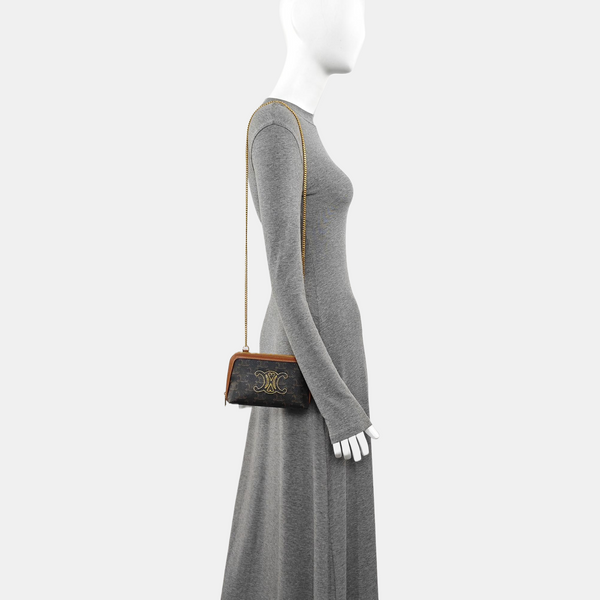 TRIOMPHE Mini Coated Canvas Brown