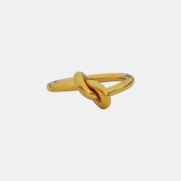 KNOT Brass Gold Ring EU 52