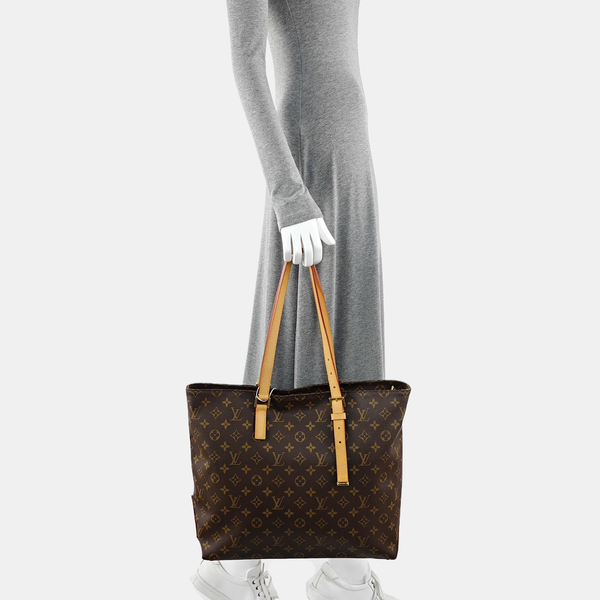 CABAS MEZZO Monogram Coated Canvas Brown