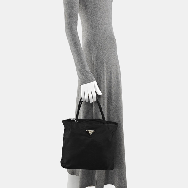 Nylon Tote Bag Black