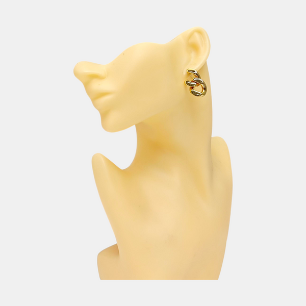 Metal Gold Stud Earrings