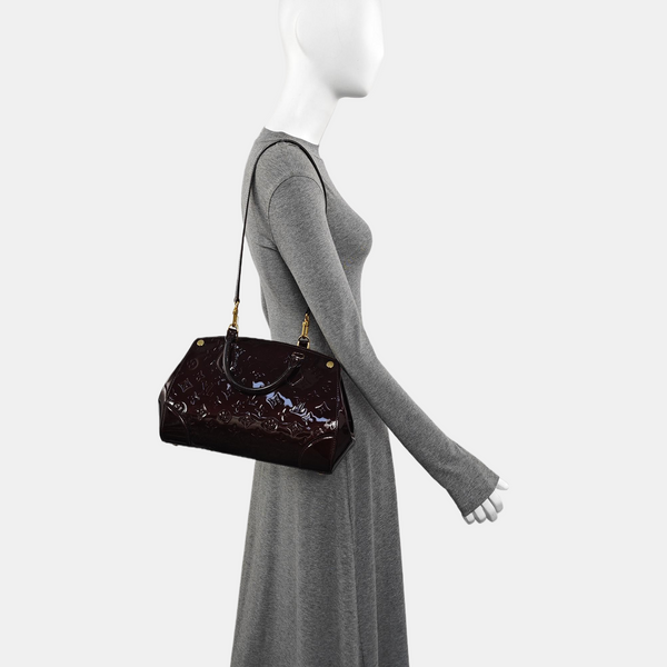 SANTA MONICA Monogram Patent Leather Red