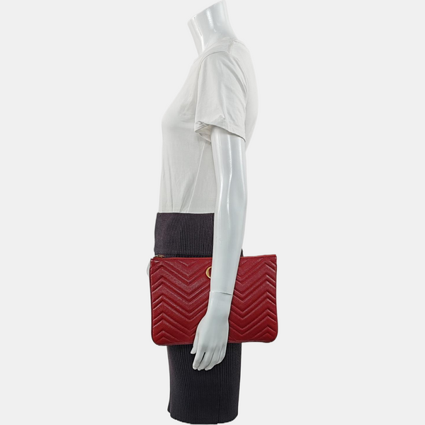 Quilted Calfskin Red
