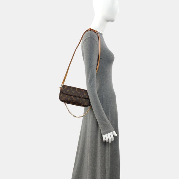 IVY Monogram Coated Canvas Brown