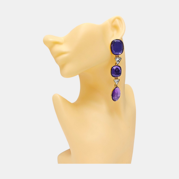 Metal Gold Clip On Earrings