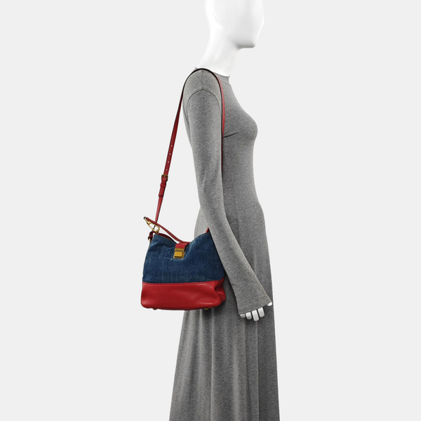 Denim Shoulder Bag Blue