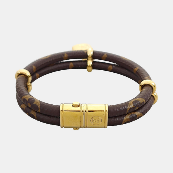 KEEP IT Coated Canvas Brown Bangle