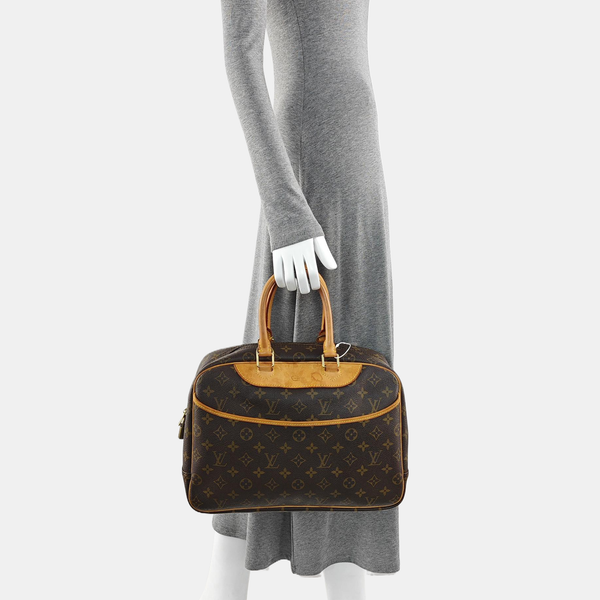 DEAUVILLE Monogram Coated Canvas Brown
