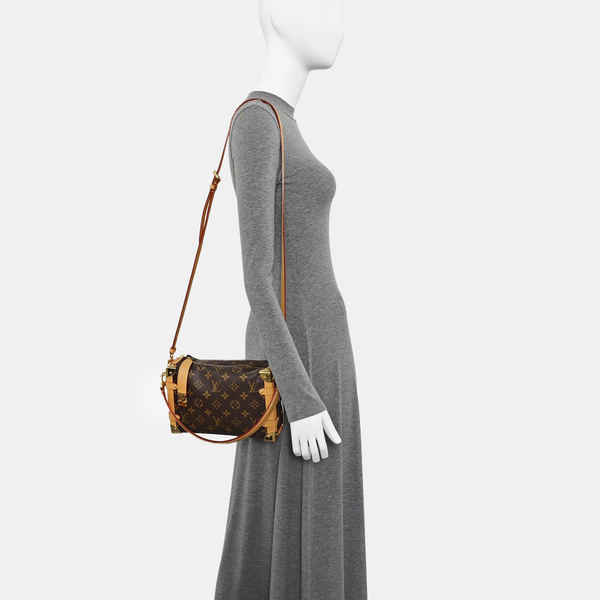 SIDE TRUNK MM Monogram Coated Canvas Brown