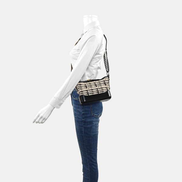 Authenticated pre-owned GABRIELLE Small Wool Beige - Crossbody Bag at Looply
