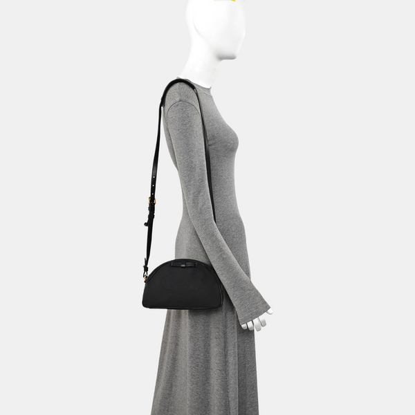 Fabric Shoulder Bag Black