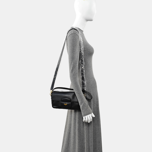 Calfskin Shoulder Bag Black
