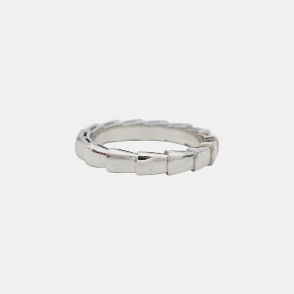 SERPENTI 18k White Gold Silver Ring EU 57