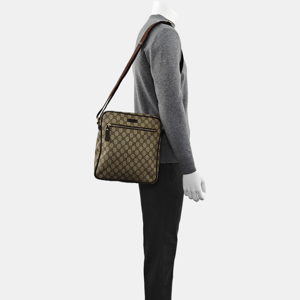 GG Supreme Monogram Coated Canvas Black