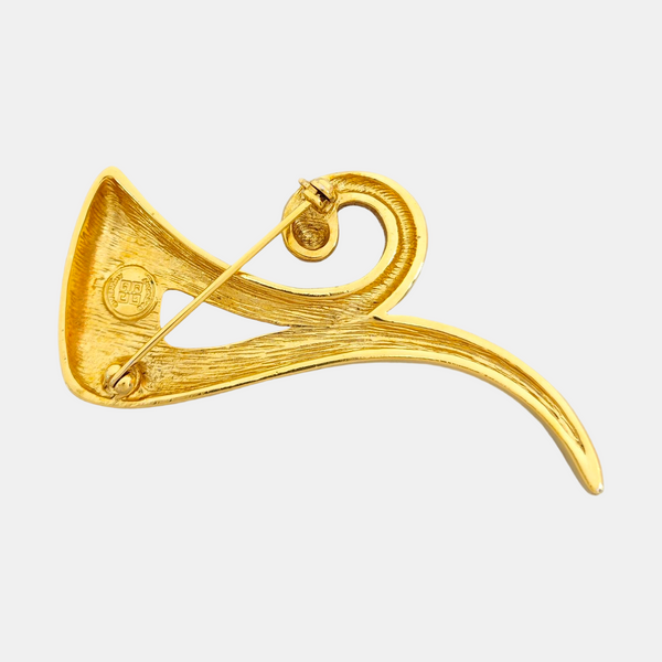 Metal Gold Brooch