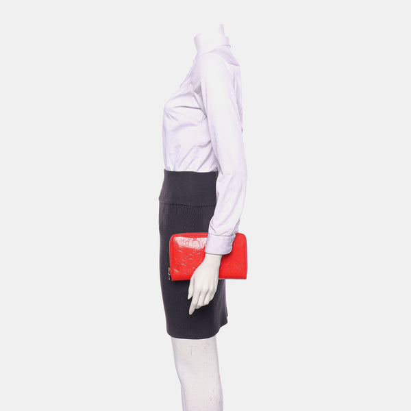 Oblique Patent Leather Red