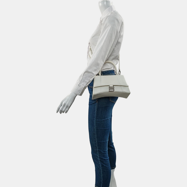 Hourglass S Calfskin White