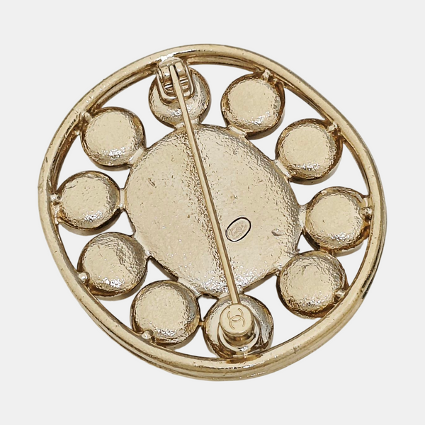 Metal Gold Brooch