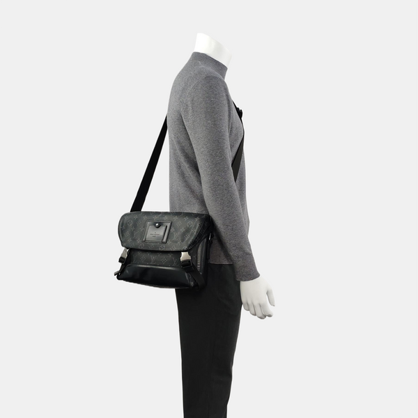 VOYAGER PM Monogram Coated Canvas Black