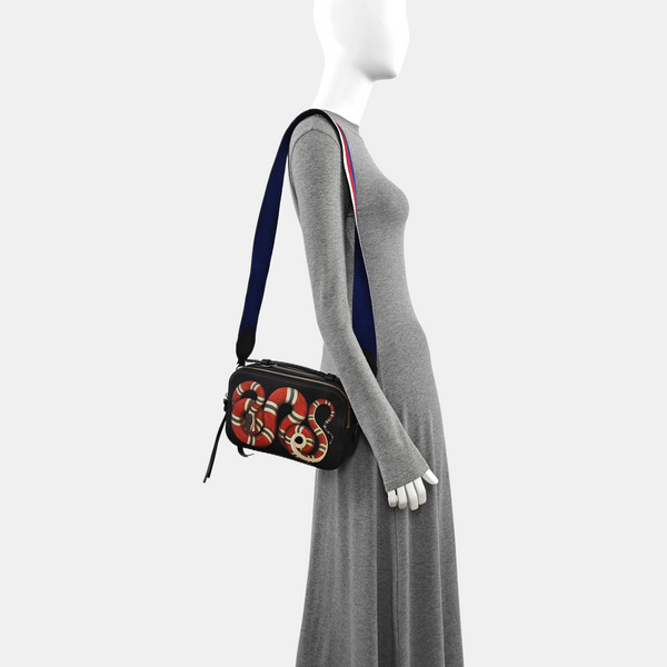 Calfskin Shoulder Bag Black
