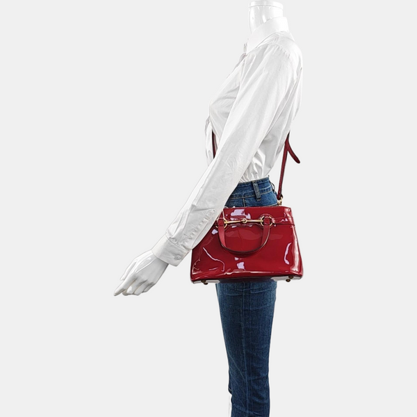 Bright Bit Patent Leather Red