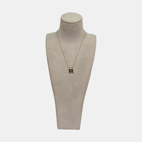 Pop H Metal Rose Gold Necklace