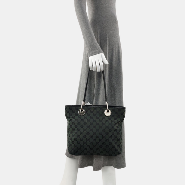 Monogram Canvas Top Handle Bag Green