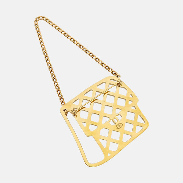 Metal Gold Brooch