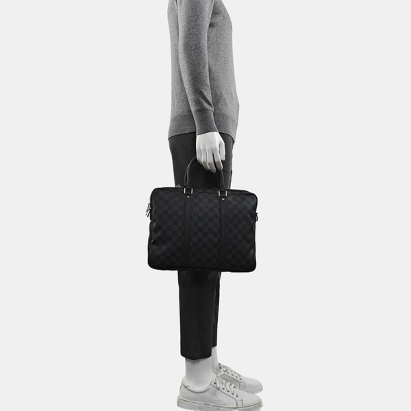 PORTE-DOCUMENTS PM Damier Graphite Coated Canvas Gray
