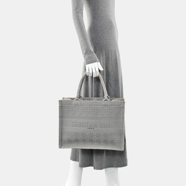 Book Tote Medium Canvas Gray